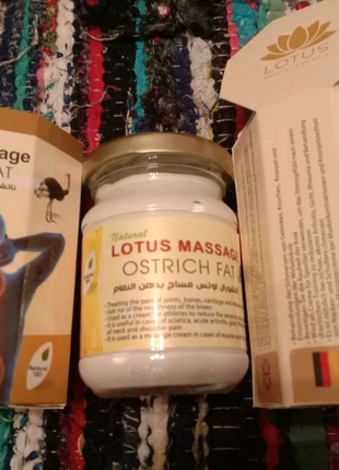 Крем зі страусиним жиром ostrish fat компанія lotus