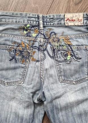 Продам женские джинсы р.46 с вышивкой7 фото