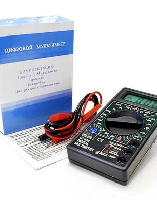 Мультиметр тестер вольтметр амперметр dt-832 цифровой