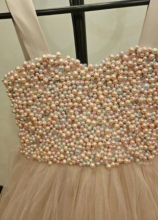 Платье на выпускной розовое, праздничное5 фото
