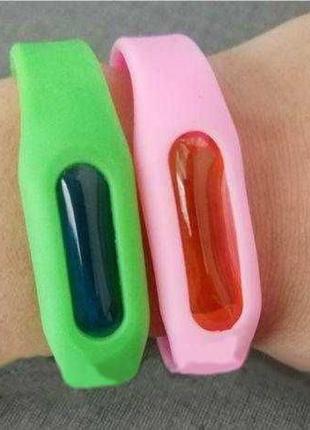 Захисний силіконовий браслет відлякувач від комарів і мошок м...