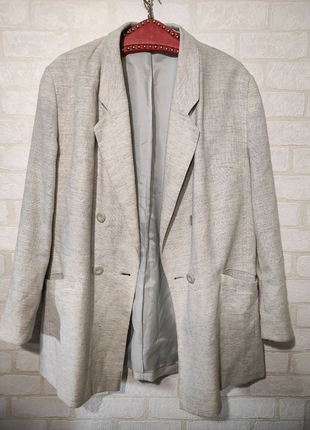 Стильный, шерстяной, двубортный пиджак от бренда c&a2 фото