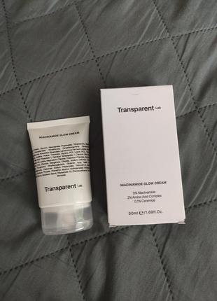 Крем-гель для лица с ниацинамидом transparent lab niacinamide glow cream - 50 мл