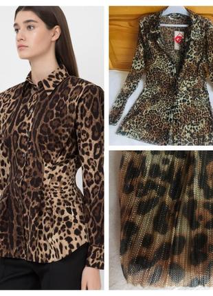 Шикарна блуза з принтом «леопард» 10р. tu