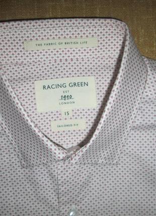 Новая мужская рубашка в принт racing green london в виде hackett ted baker1 фото