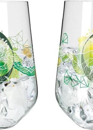 Набор бокалов для джина 700 мл ritzenhoff 3791001.серия botanical lights №1.стакан из 2 предметов с 3dєффектом