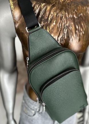 Стильна чоловіча сумка слінг louis vuitton 6