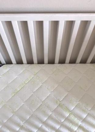 Продам біле дитяче ліжечко 120х60 см ikea (ікеа) sundvik(су...2 фото
