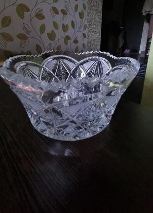 Кристальная ваза для сладостей/фруктов4 фото