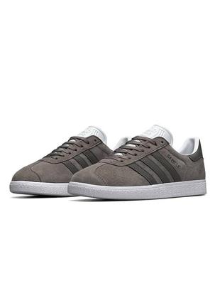 Мужские кроссовки adidas originals gazelle gray