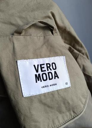 Деми куртка по типу парки хаки vero moda xs/s3 фото