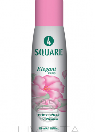 Жіночий дезодорант-спрей 4 square elegant, 150 мл