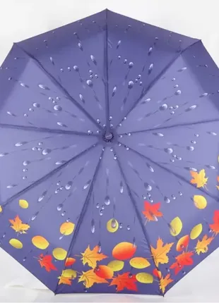Зонт, парасолька з малюнком, карбон, анти-вітер, червоний, 30296 фото