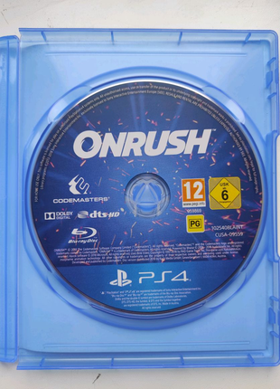 Onrush диск для play station 4 ps4 disk