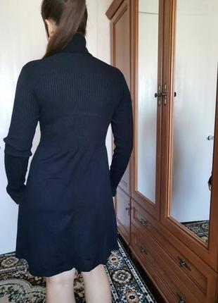 Платье гольф женское черное мини короткое3 фото