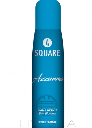 Жіночий дезодорант-спрей 4 square azzura, 150 мл