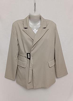 Піджак жакет бежевий dazy less l/40/48/12