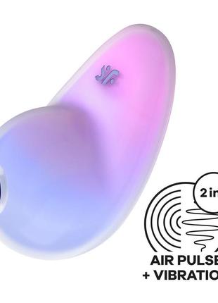 Вакуумний вібратор satisfyer pixie dust violet/pink
