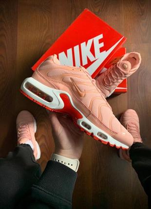 Кросівки жіночі nike air max tn premium rose & white👟