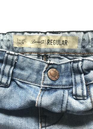 Шорти джинсові 98-104 denim & co3 фото