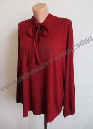 Элегантная вишневая трикотажная блуза tcm tchibo