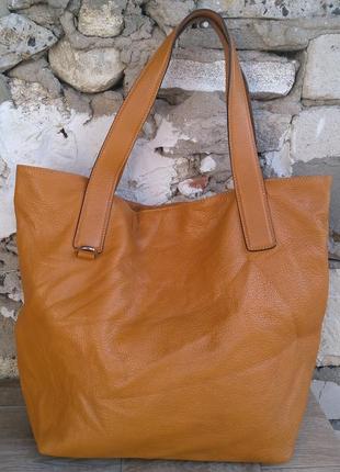 Coccinelle оригінал сумка натуральна шкіра шоппер