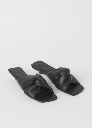 Туфли шлепки мюли с открытым задником h&m  оригинал2 фото