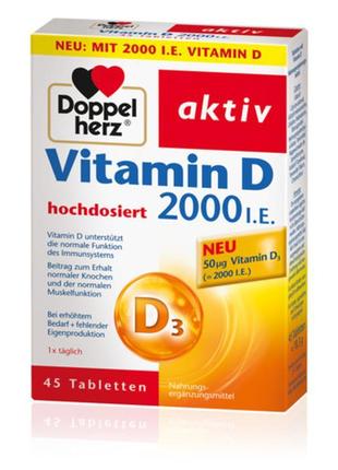 Вітаміни доппельгерц вітамін d3 2000 р. о. doppelherz vitamin d 21 фото