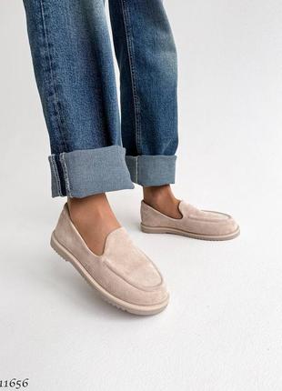 Трендовые замшевые лоферы barefoot