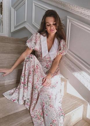 Шифонова сукня міді