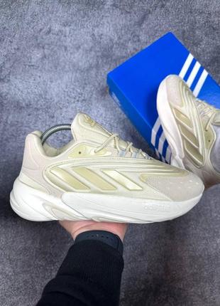 Оригинальные мужские кроссовки adidas ozelia beige3 фото