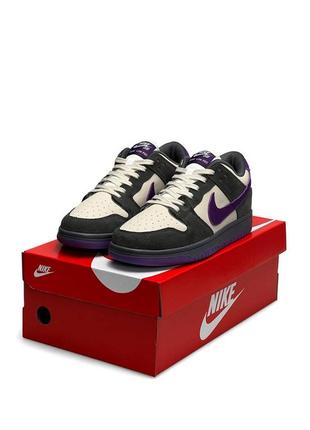 Nike sb dunk low x otomo katsuhiro grey purple3 фото