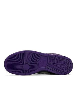 Nike sb dunk low x otomo katsuhiro grey purple6 фото