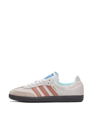 Adidas samba og crystal white clay strata.