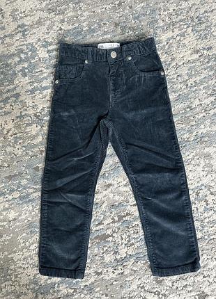 Штани вельветові zara, 104 (маломірять)