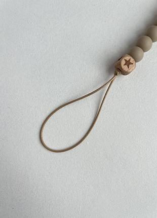 Деревянный силиконовый именный держатель для соски дурака грызунок грызун пустышки