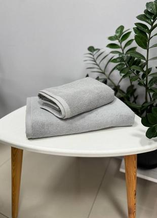 Турецкие полотенца, набор махровых полотенец, банное полотенце,рушитель для лица, для лица,серые полотенца, качественные, из хлопка2 фото