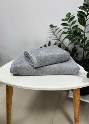 Турецкие полотенца, набор махровых полотенец, банное полотенце,рушитель для лица, для лица,серые полотенца, качественные, из хлопка4 фото