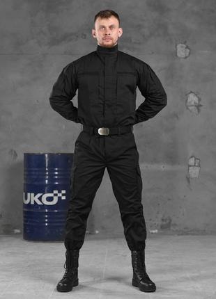 Костюм тактический полиция, черный котель + штаны