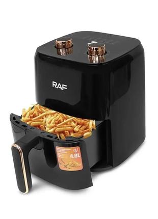Аэрофритюрница raf r.5237w воздушный электрический фритюр для приготовления блюд без масла