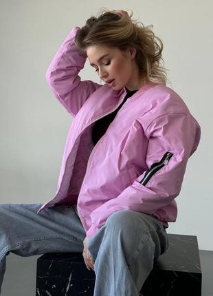 Жіночий бомбер оверсайз