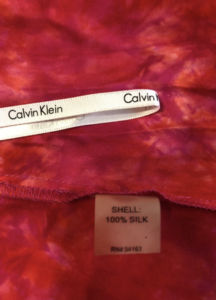 Натуральный шелк 100%, блуза calvin klein, оригинал, р. s-м-l, идеальное состояние5 фото