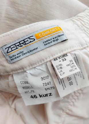 Весняні котонові стрейчові вкорочені якісні штани, брюки zerres германія.9 фото
