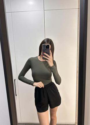 Хаки боди zara, в стиле skims6 фото