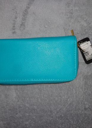 Кошелёк портмоне бирюзового цвета1 фото