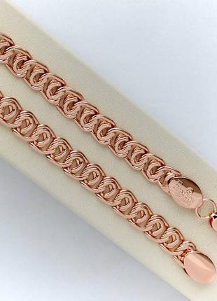 Позолочений ланцюжок медичне золото позолоченная цепочка широкая медзолото