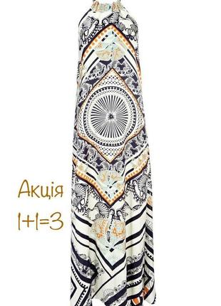 Акция 🎁 ексклюзивна максі-сукня сарафан з принтом lollie dunbar for wallis zara h&m