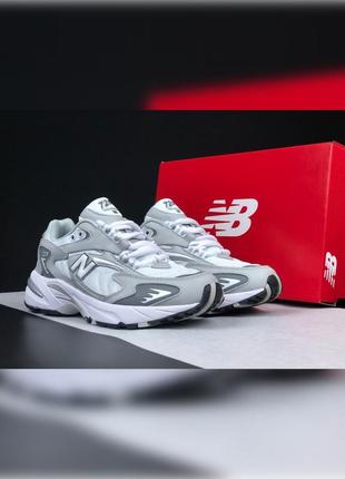 Мужские кроссовки  new balance 725 серые с белым