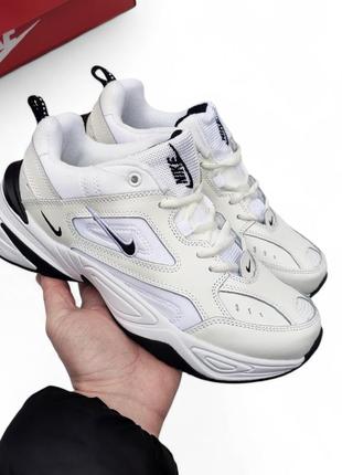 Кросівки nike m2k tekno white/black білі з чорним