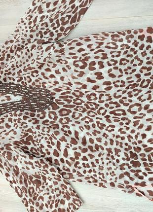Леопардовая блуза премиального бренда max volmary7 фото
